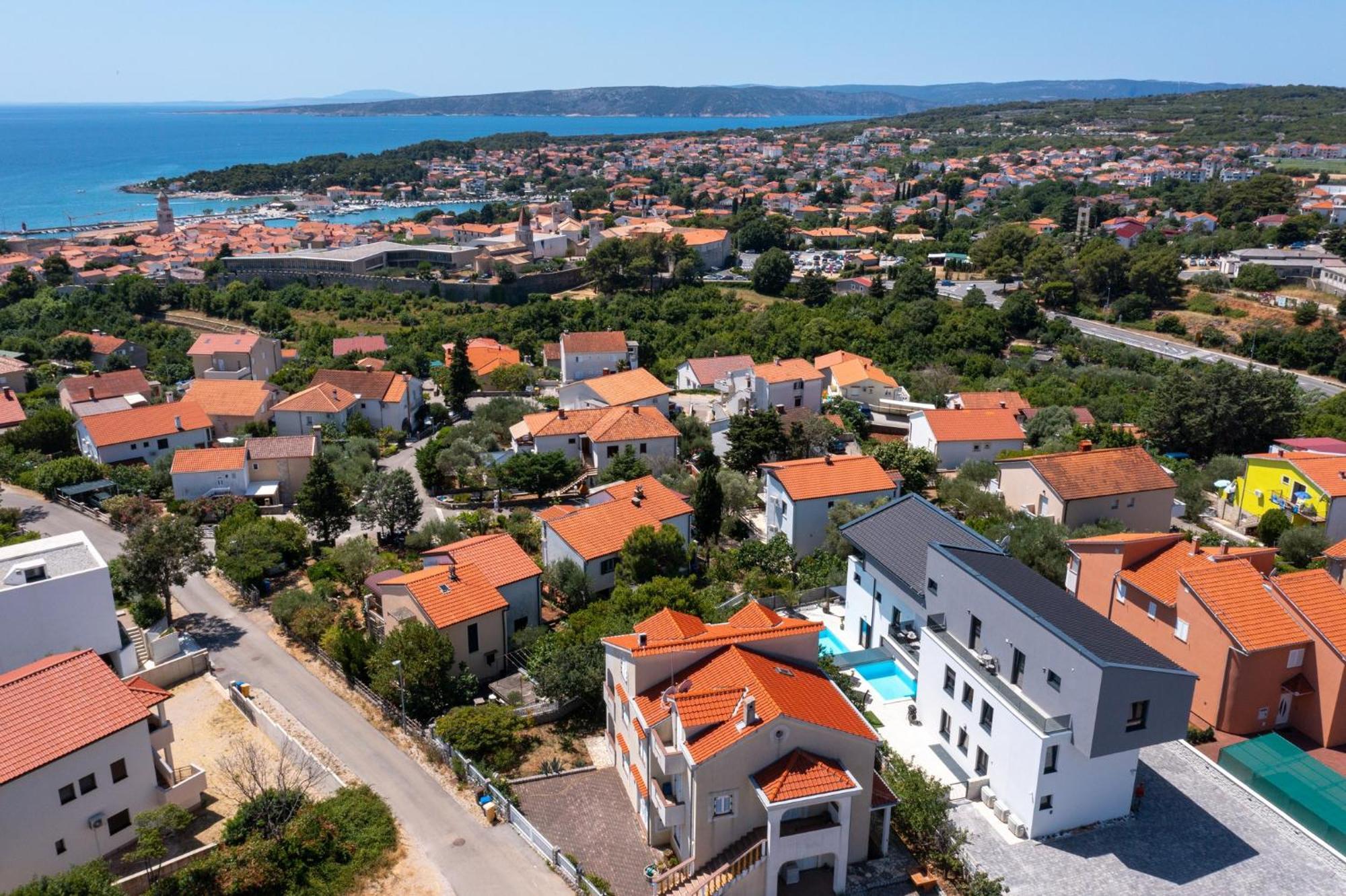 Luxury Villa Adria Apartments Krk Town Luaran gambar