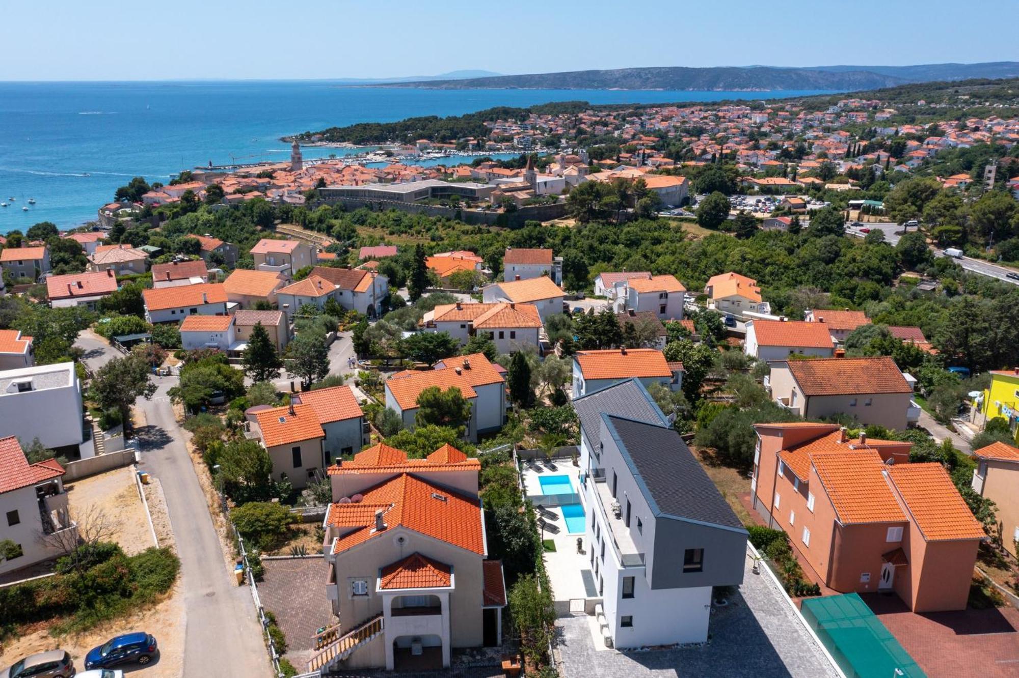 Luxury Villa Adria Apartments Krk Town Luaran gambar